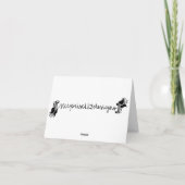 Carte Rouge et Aqua floraux (Dos)