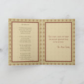 Carte rouge et verte Floral avec photo (Intérieur)