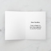 Carte Rouge, Faux Or 9e Anniversaire de Mariage + Nom (Intérieur)