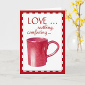 Carte rouge Hot Mug Log (Fleur jaune)