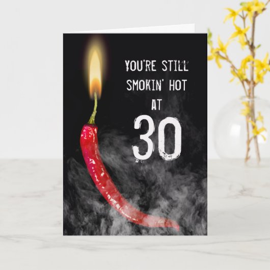 Carte rouge Hot Pepper 30e anniversaire (Fleur jaune)