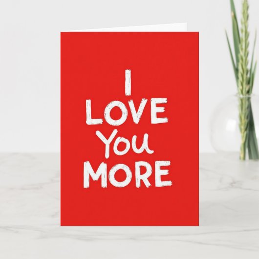 Carte Rouge Je T'Aime Plus (Devant)