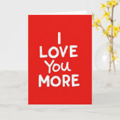 Carte Rouge Je T'Aime Plus (Fleur jaune)