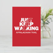 Carte rouge "Just Keep Walking" (Debout devant)