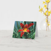 Carte rouge Lily (Fleur jaune)