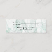 Carte rouge minimaliste moderne élégante de (Dos)