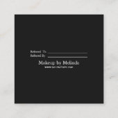 Carte rouge minimaliste moderne élégante de (Dos)