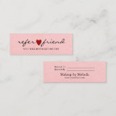 Carte rouge minimaliste moderne élégante de (Devant / Derrière)