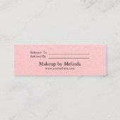 Carte rouge minimaliste moderne élégante de (Dos)