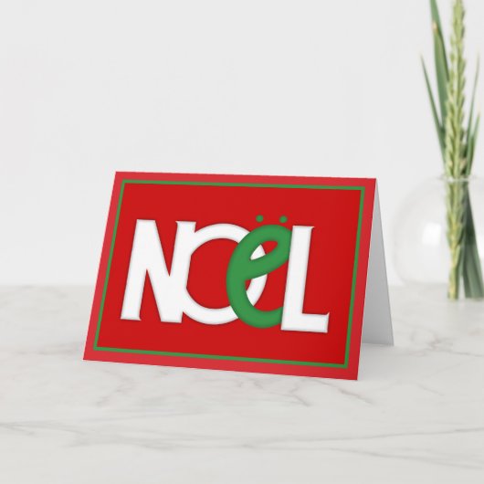 Carte rouge NOEL (Devant)
