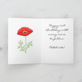 Carte Rouge noir & blanc Zizzag Chevron 21e anniversaire (Intérieur)