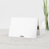 Carte rouge noire de léopard de la Saint-Valentin  (Dos)