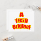 Carte Rouge original 1950 (Devant/Arrière en situation)