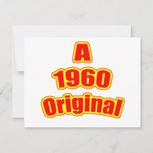 Carte Rouge original 1960 (Devant)