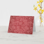 Carte Rouge Paisley Damask Designer Floral Classic (Fleur jaune)