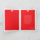 Carte rouge pliée Heureuse Sainte-Valentin (Intérieur)