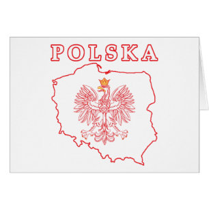 Carte Rouge Polska avec aigle