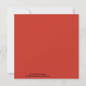 Carte Rouge profond automne saison automne couleur solid (Dos)