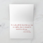 Carte rouge Rose/Petit Prince (Intérieur)