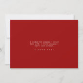 Carte Rouge Script "Love You Always Forever" (Dos)