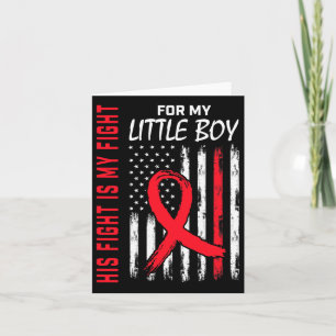 Carte Rouge Son Fils De Combat Petit Garçon Maladie Coeu