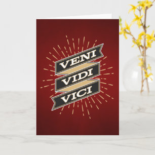 Carte Rouge Veni Vidi Vici
