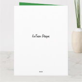 Carte Rouge & Vert Afrique Amérique grand-mère Noël (Dos)