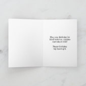 Carte rouge Watercolor Heart 8e anniversaire (Intérieur)