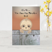 Carte rougeole pour enfant avec fentes (Fleur jaune)