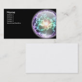 Carte rougeoyante de boule de foudre (Devant / Derrière)