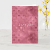 Carte Rouges lèvres glamour étincelantes baisers amour (Fleur jaune)