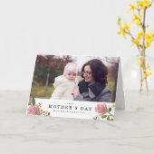 Carte Rougissent le jour de mère de bouquet (Fleur jaune)