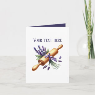 Carte Rouleau à pâtisserie mignon personnalisable