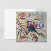 Carte Rouleau à poitrine Lilac avec bébé (Devant / Derrière)