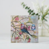 Carte Rouleau à poitrine Lilac avec bébé (Debout devant)