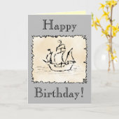 Carte Rouleau de bateau de pirate ! Coutume (Fleur jaune)