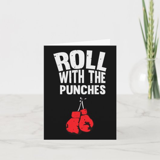 Carte Roulez Avec Les Punches Gants De Boxe (Devant)