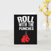 Carte Roulez Avec Les Punches Gants De Boxe (Fleur jaune)