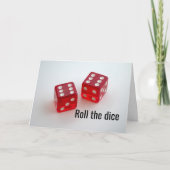 Carte Roulez Le Dice Et Prenez Une Chance, Appelez-Moi - (Devant)