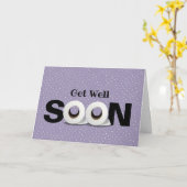 Carte Rouls de papier toilette Get Well (Fleur jaune)