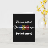 Carte Roumain traditionnellement drôle (Fleur jaune)