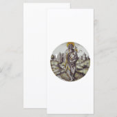 Carte Roundel avec Saint Jean Le Baptiste (Devant / Derrière)