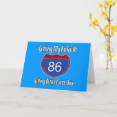 Carte Route 66 86e anniversaire (Fleur jaune)