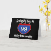 Carte Route 66 99e anniversaire (Fleur jaune)