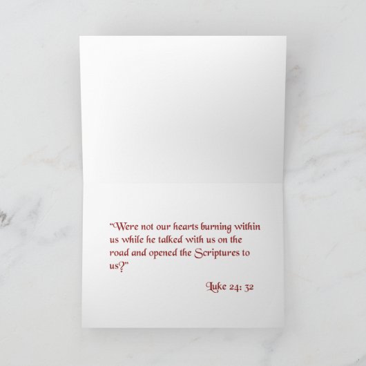 CARTE ROUTE À EMMAUS (Intérieur)