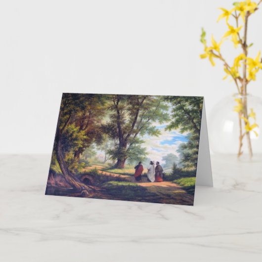 CARTE ROUTE À EMMAUS (Fleur jaune)