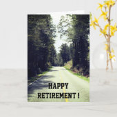 Carte route à la retraite (Fleur jaune)