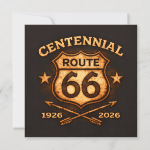 Carte Route Américaine du Centenaire Jalon Rétro