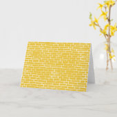 Carte Route de briques - Jaune et transparent (Fleur jaune)