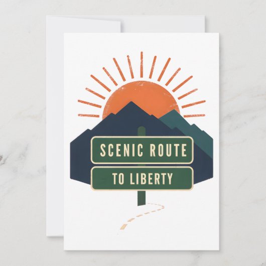 Carte Route Scénique vers la Liberté (Devant)
